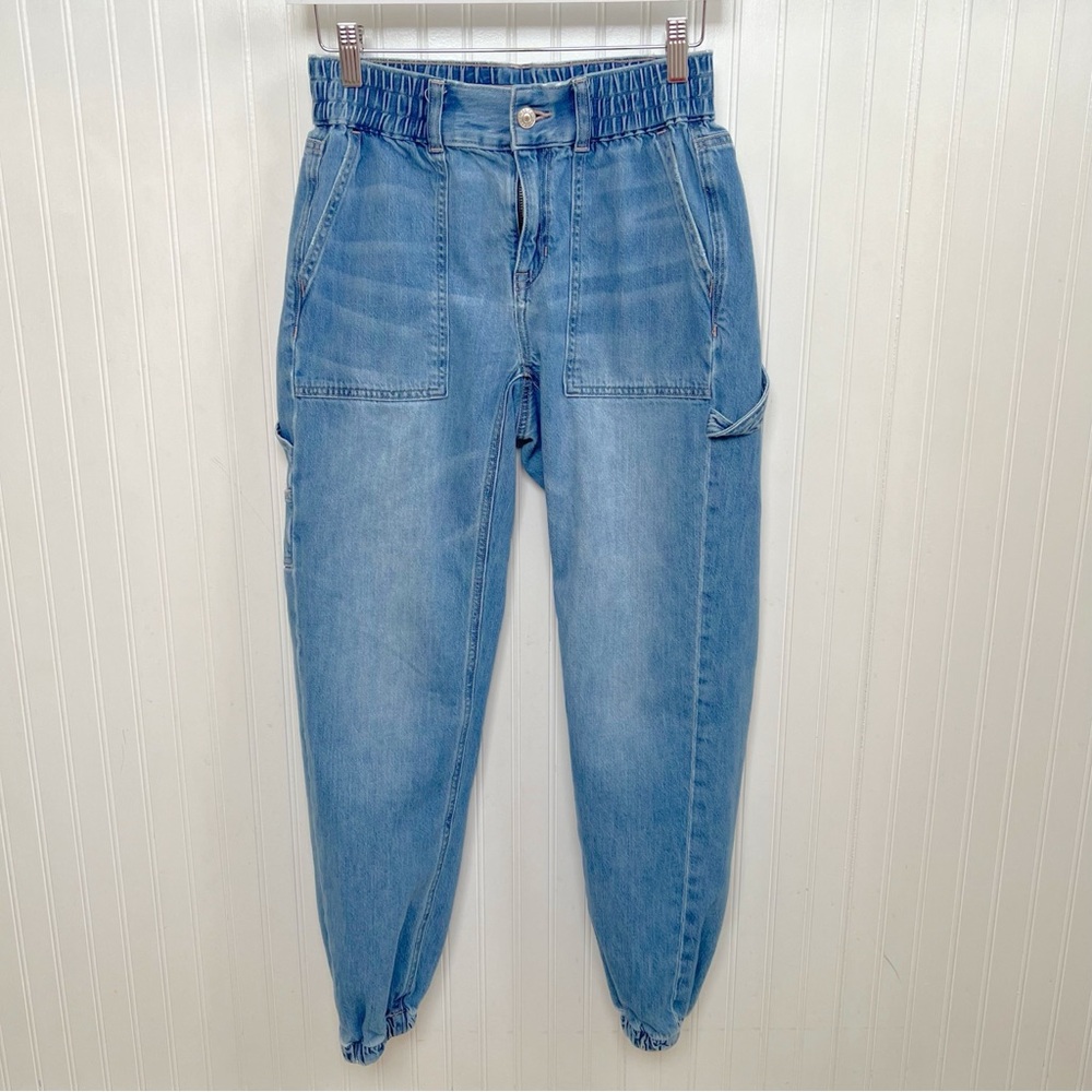 American Eagle Blue Denim Jogger Jeans Women’s Size 0 Regular